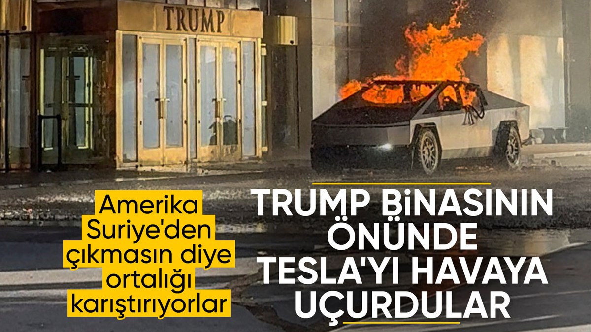 Donald Trump’ın otelinin önünde Tesla patladı: Elon Musk’tan dikkat çeken iddia
